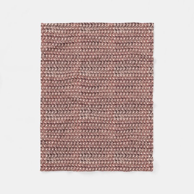 Couverture Polaire Regard métallique d'or de Chainmail d'armure rose (Devant)