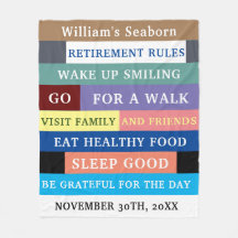 Règles personnalisées de retraite amusante Humour