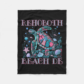 Couverture Polaire Rehoboth Beach De Turtle Lover Colorful Beach Souv