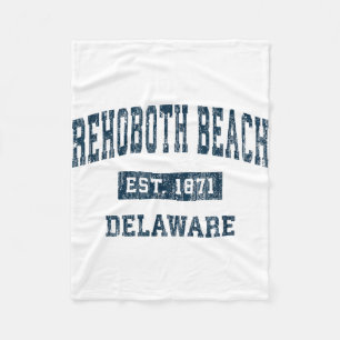 Couverture Polaire Rehoboth Beach Delaware DE Sports Vintages Design 