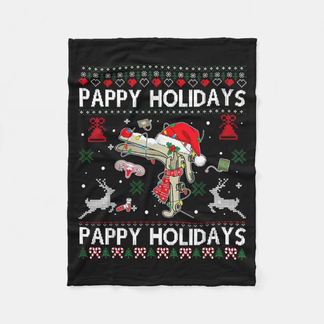 Couverture Polaire Reindeer Speculum Obgyn Nurse Ugly Christmas Obste (Devant)