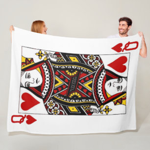 Couverture Polaire Reine des Coeurs