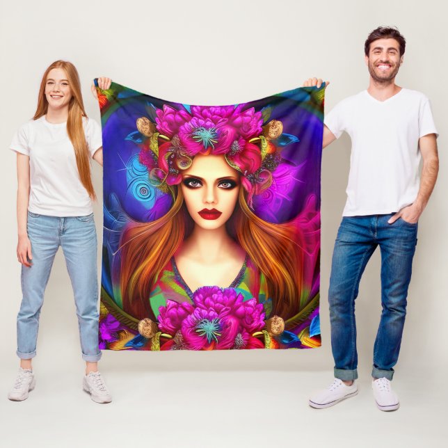 Couverture Polaire Reine des fleurs (En situation)