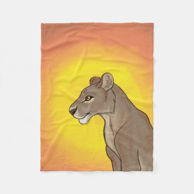 Couverture Polaire Reine Lioness (Devant)