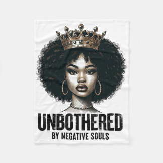 Couverture Polaire Reine noire sy impassible Dames afro-américaines