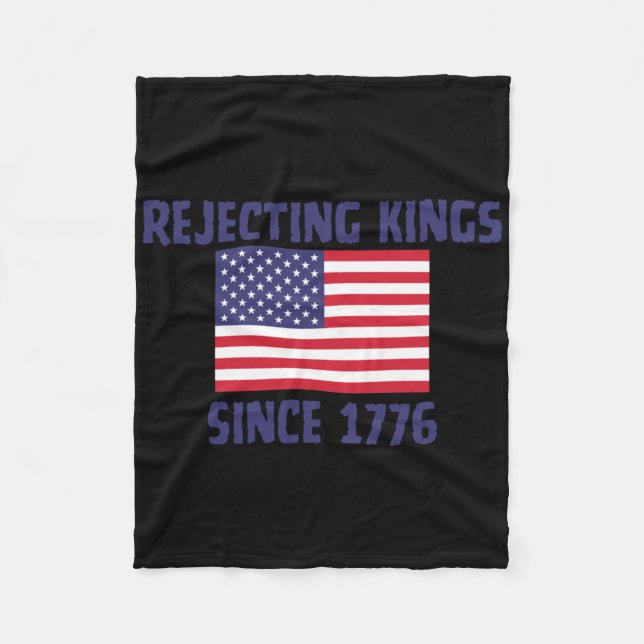 Couverture Polaire Rejeter les rois depuis 1776 Sticker (Devant)
