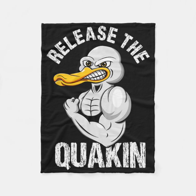 Couverture Polaire Relâchez La Bodybuilding Du Canard Quackin (Devant)
