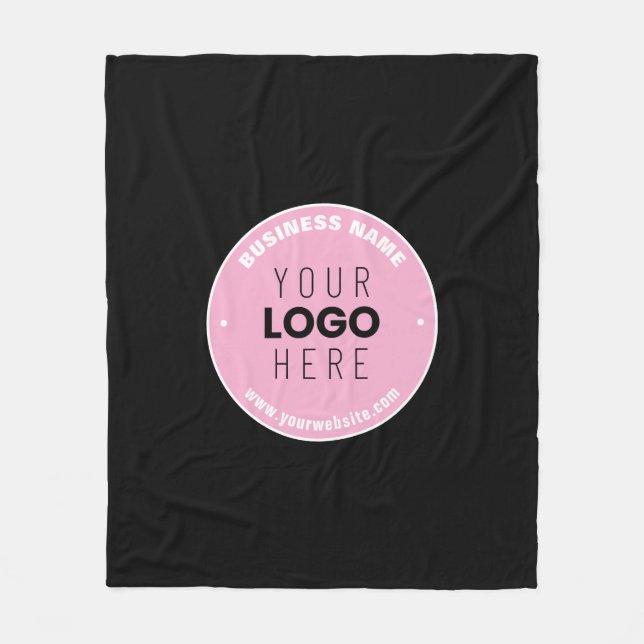 Couverture Polaire Remplacement de logo facile & Texte modifiable | R (Devant)