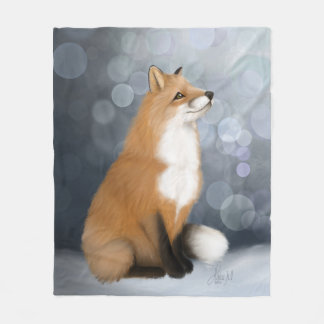 Couverture Polaire Renard à neige silencieux