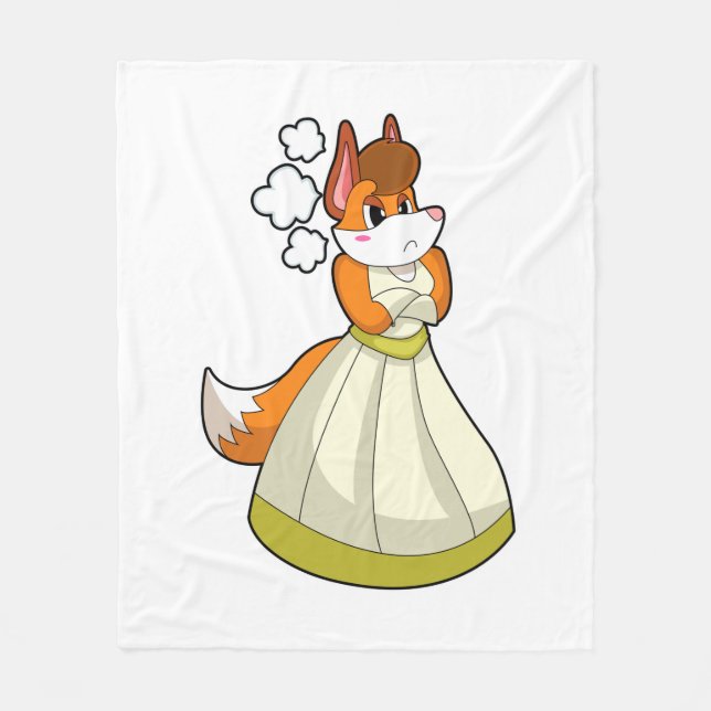 Couverture Polaire Renard comme mariée avec une robe de mariée.PNG (Devant)