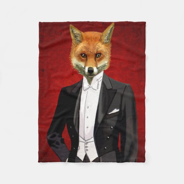 Couverture Polaire Renard En Costume De Soirée, Portrait (Devant)