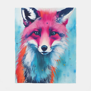 Couverture Polaire Renard rouge