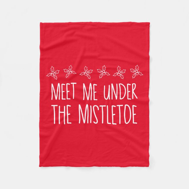 Couverture Polaire Rencontrez-Moi Sous Le Mistletoe (Devant)