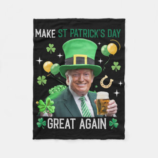 Couverture Polaire Rendez la Saint-Patrick grande à nouveau Leprechau