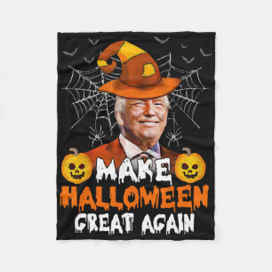Couverture Polaire Rendre Halloween super encore drôle Trump Jack O L