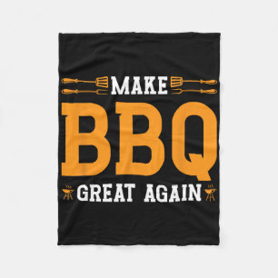 Couverture Polaire Rendre le barbecue grand à nouveau nous drapeau Tr