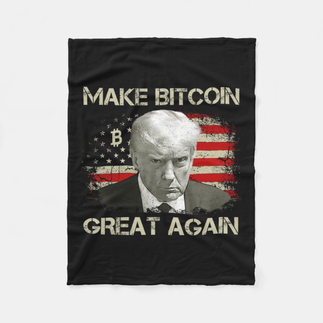 Couverture Polaire Rendre le Bitcoin super encore amusant Maga Pro Tr (Devant)