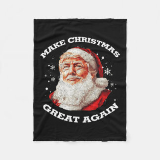 Couverture Polaire Rendre Noël super Père Noël amusant Trump Noël