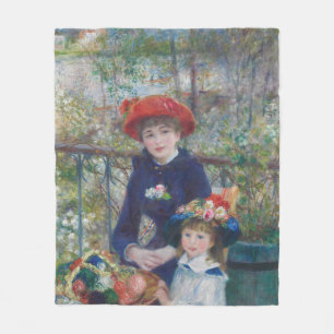 Couverture Polaire Renoir Deux Soeurs Terrasse Français Impressionnis