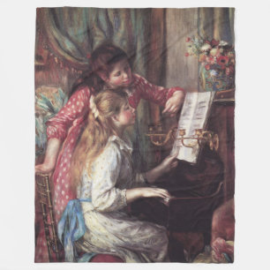 Couverture Polaire Renoir : Les filles au piano