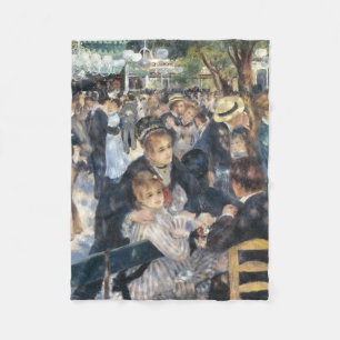 Couverture Polaire Renoir Moulin Danse Galette Party