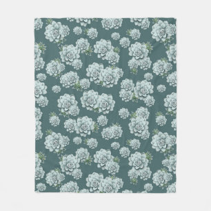 Couverture Polaire Répétez les succulents de la Rosette de la Monnaie