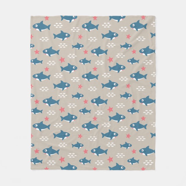 Couverture Polaire Requin (Devant)