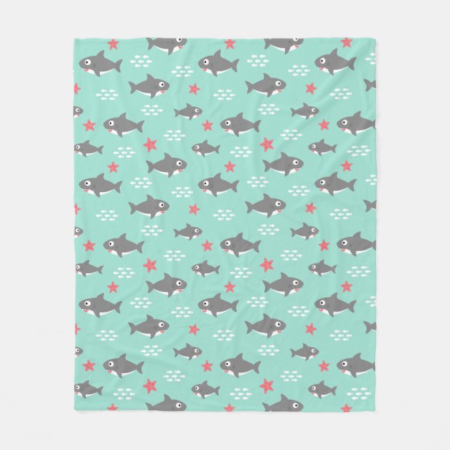 Couverture Polaire Requin (Devant)