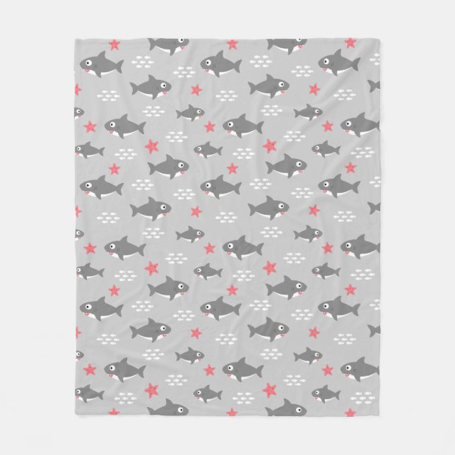 Couverture Polaire Requin (Devant)
