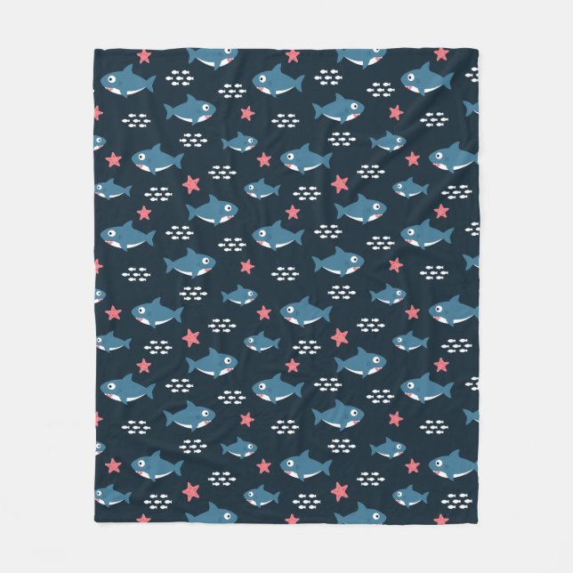 Couverture Polaire Requin (Devant)