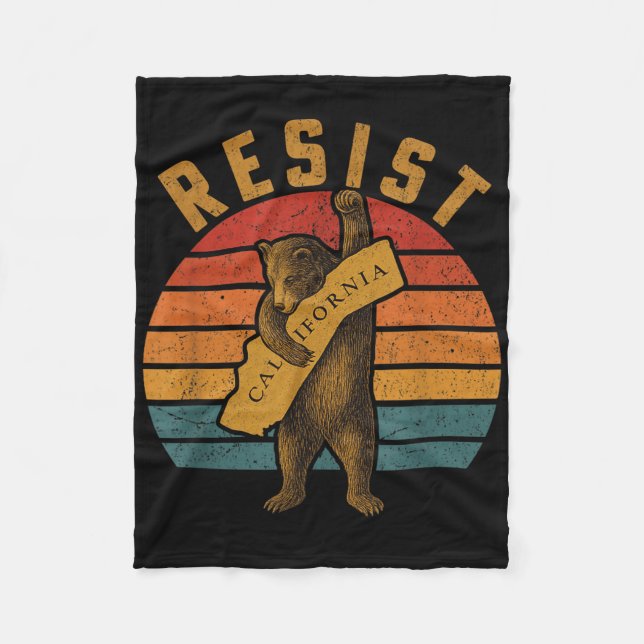 Couverture Polaire Resist California Bear  (Devant)
