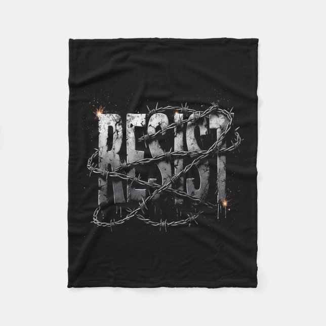 Couverture Polaire Résister Aux Manifestations Politiques _1 (Devant)