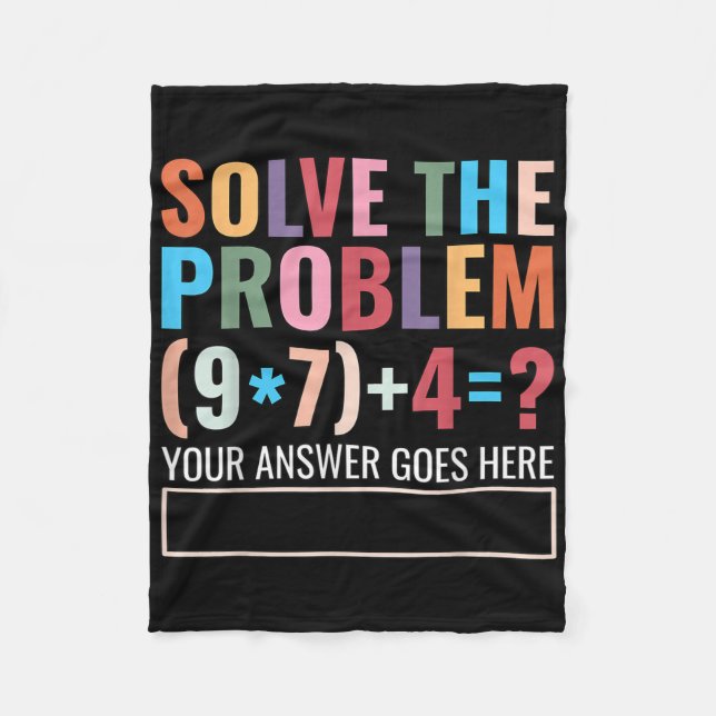 Couverture Polaire Résoudre le problème 67 Six Sept Prof de maths drô (Devant)