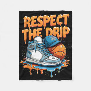 Couverture Polaire Respectez le style de rue des baskets avec Drip Sn