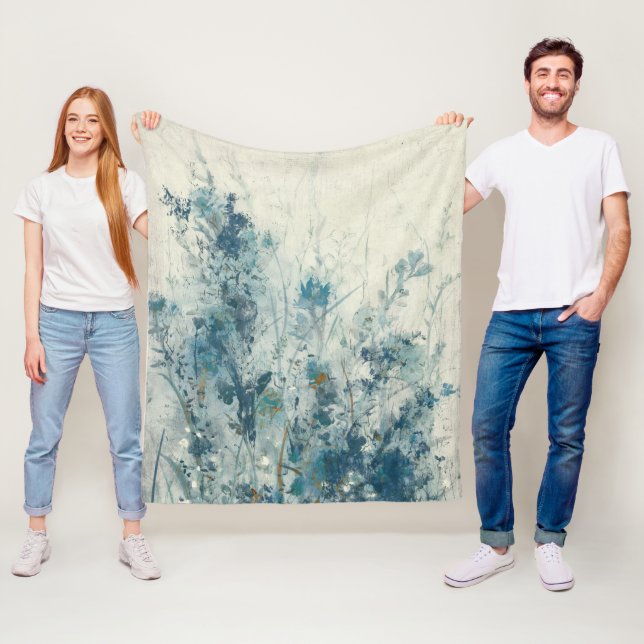 Couverture Polaire Ressort bleu (En situation)