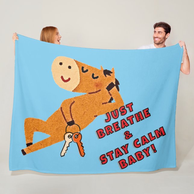 COUVERTURE POLAIRE RESTE CALME BÉBÉ ! (En situation)