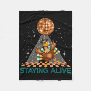 Couverture Polaire Rester En Vie Disco les années 70 Turquie Thanksgi