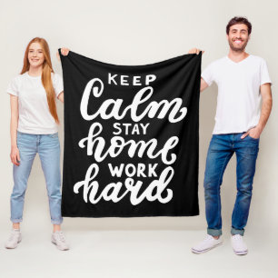 Couverture Polaire Restez au calme Restez au travail dur