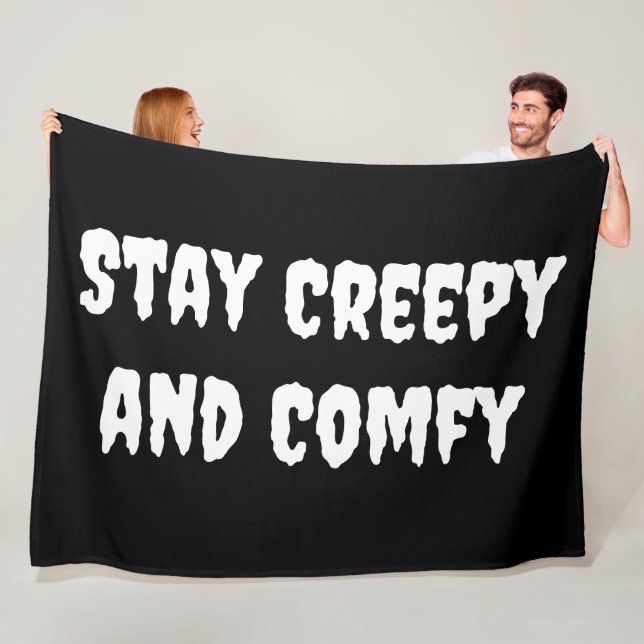 Couverture Polaire Restez Déplaisant et composez Halloween (En situation)