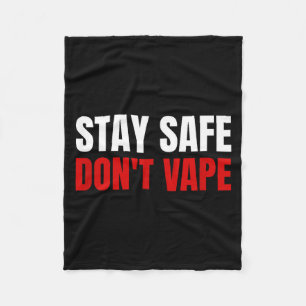 Couverture Polaire Restez en sécurité, n'utilisez pas de vape Anti-va