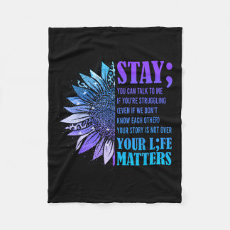 Couverture Polaire Restez sensibilisé à la prévention du suicide Moti