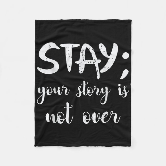 Couverture Polaire Restez Votre Histoire N'Est Pas Sur La Prévention  (Devant)