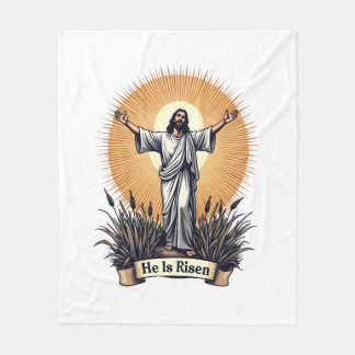 Couverture Polaire Résurrection de Jésus Gravure Vintage Chemise de F