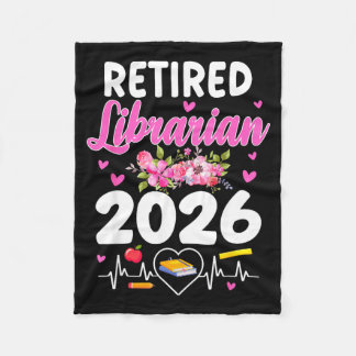 Couverture Polaire Retired librarian est 2026 school librarian