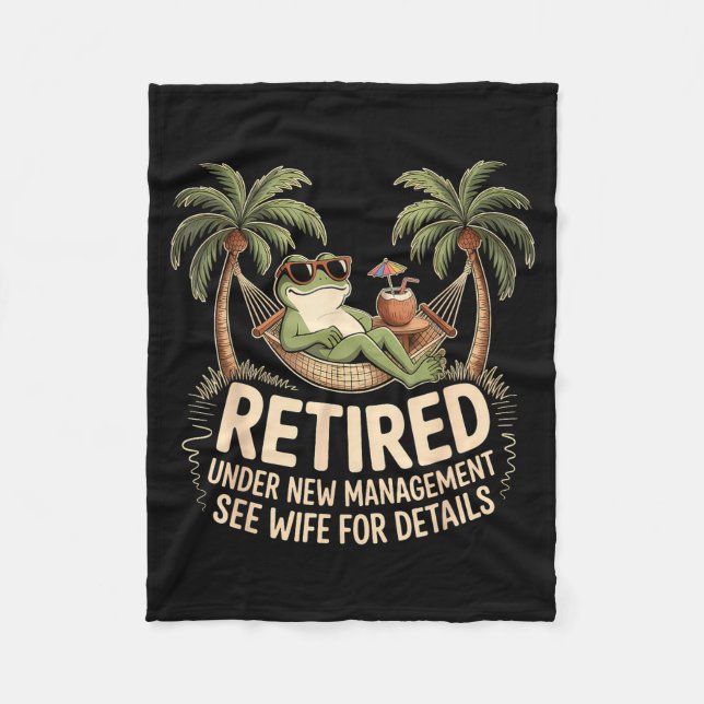 Couverture Polaire Retired Under New Management See Wife For Details  (Devant)