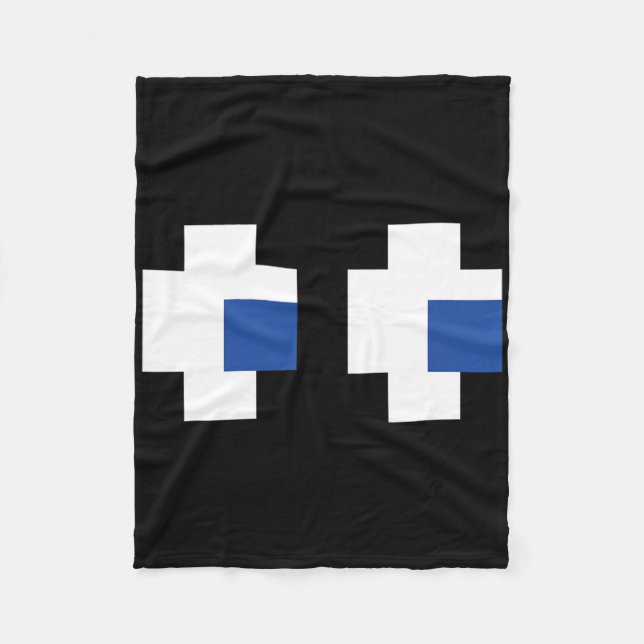 Couverture Polaire Retro Arcade Gaming Halloween Ghost Partner Group (Devant)