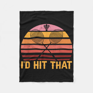 Couverture Polaire Retro Badminton Id Hit That