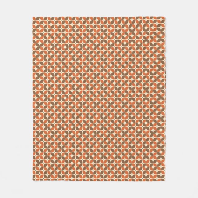 Couverture Polaire Rétro Boomerang Atomique Chaud de la Mi-XXe Siècle (Devant)
