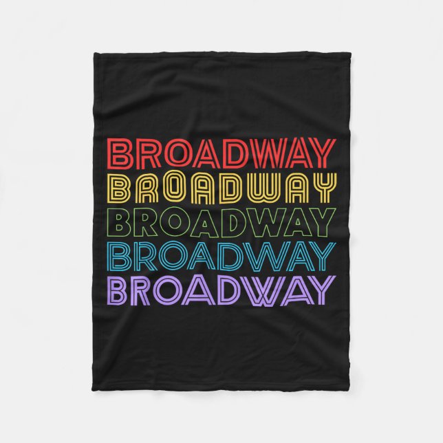 Couverture Polaire Retro Broadway Music Lover Theatre Musical Theater (Devant)
