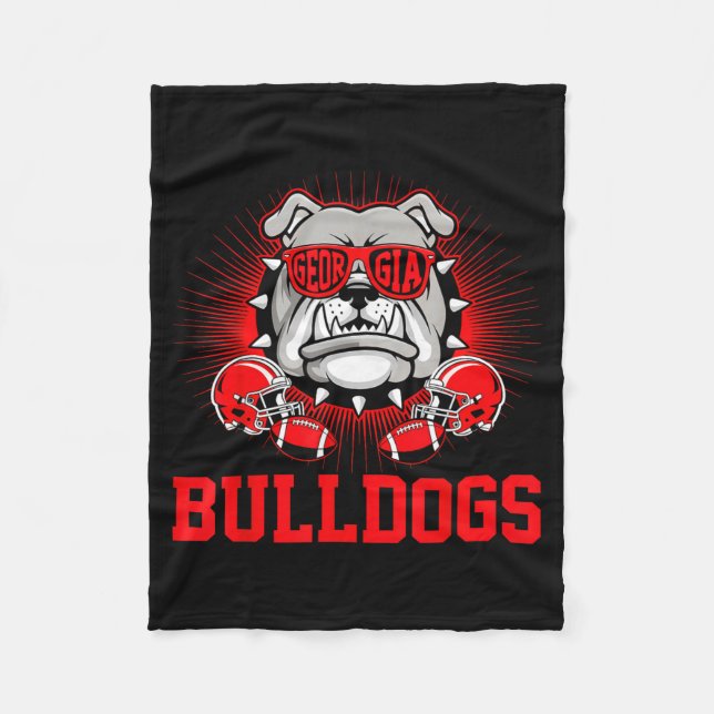 Couverture Polaire Retro Bulldogs Tees Cute Bulldogs Men Women Boy Ki (Devant)
